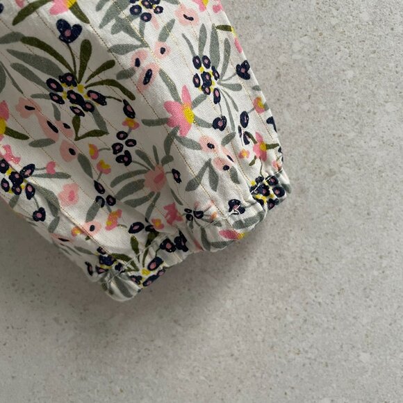 Long-Sleeved Floral Blouse - Picture 4 of 5